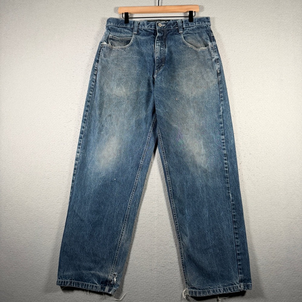 Vinatage Southpole Authentic Collection Baggy Jeans Mens 36x32 Blue‎ Streetwear